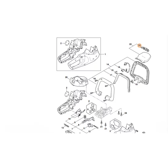 STIHL  Tabliczka ostrzegawcza HSA 50 4521 967 7205